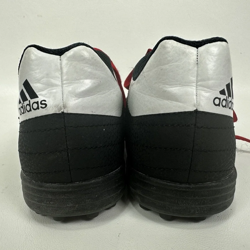 Adidas Mens Goletto TF 6 Soccer Shoes Black G26369 Stripe Low Top Cleats‎ Sz 6.5